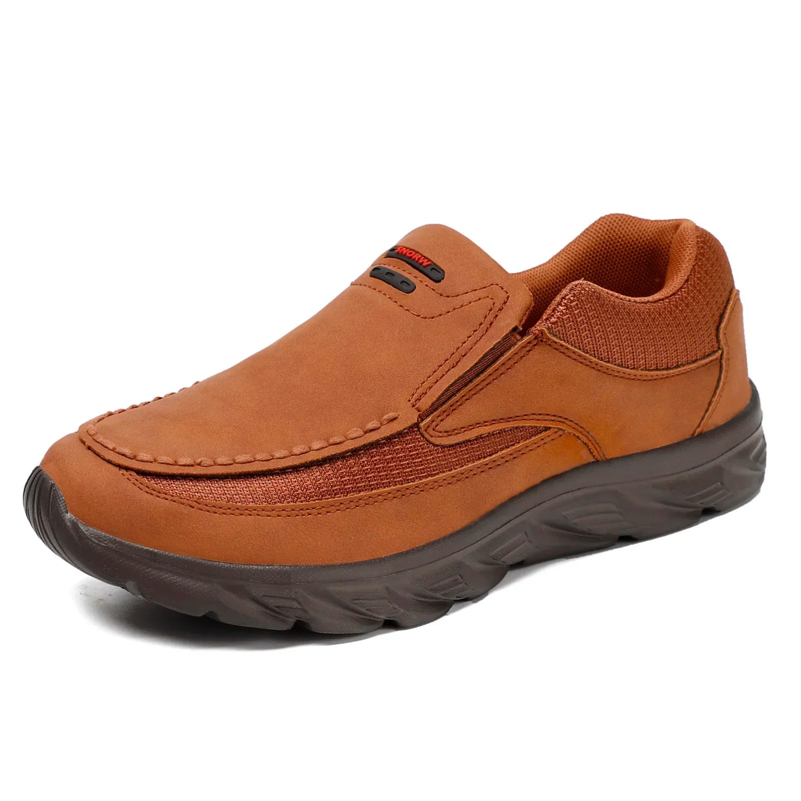 TrenLux Wear Men's Handmade Retro Leather Slip-On Breathable Casual Loafer Sneakers