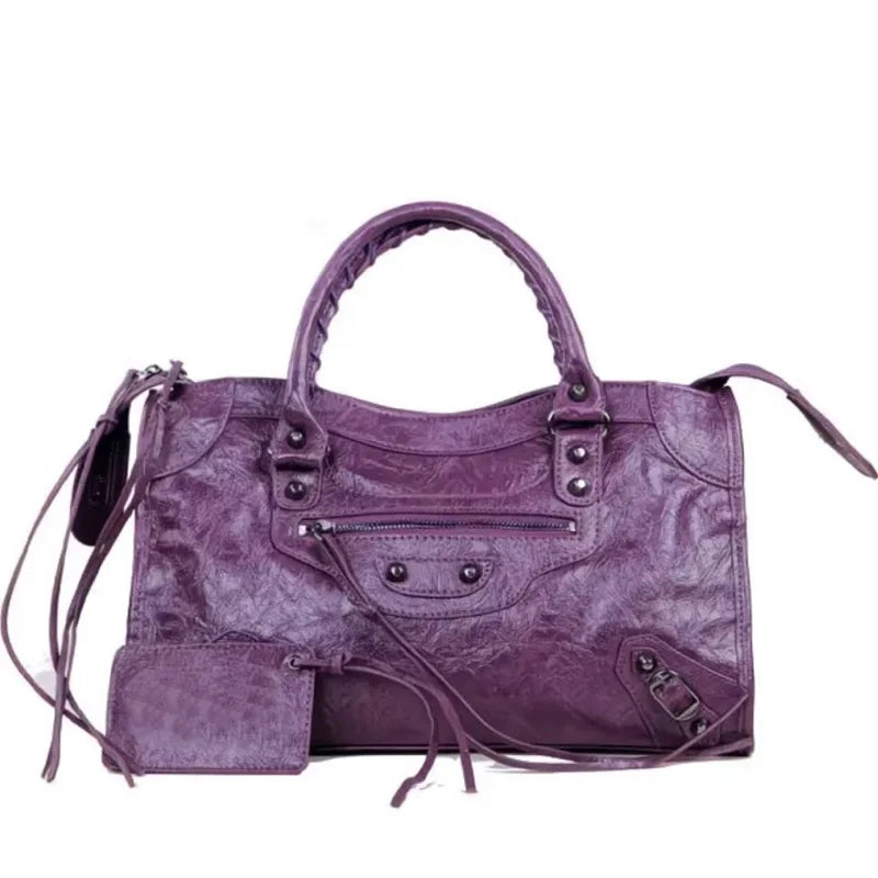 TrenLux Wear Women's Motorcycle Hobo High Capacity Luxury Travel Crossbody Shoulder Bag 2026