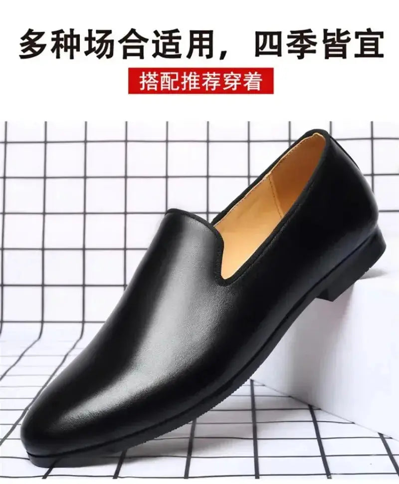 Men's Leather Casual Shoes New Exquisite Business Dress Shoe Fashion Loafers for Man Comfortable Platform Shoe Zapatos De Hombre TrenLux Wear