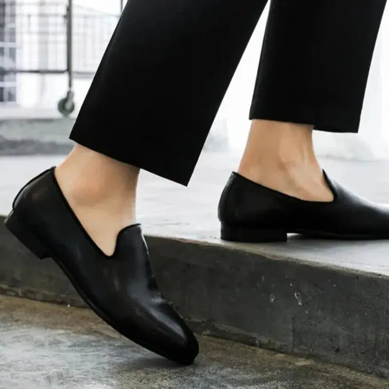 Men's Leather Casual Shoes New Exquisite Business Dress Shoe Fashion Loafers for Man Comfortable Platform Shoe Zapatos De Hombre TrenLux Wear