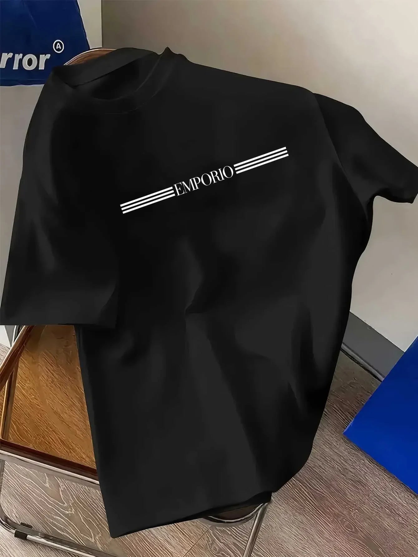 TrenLux Wear Men's Cotton-Polyester Moisture-Wicking Round Neck Athletic Gym T-Shirt