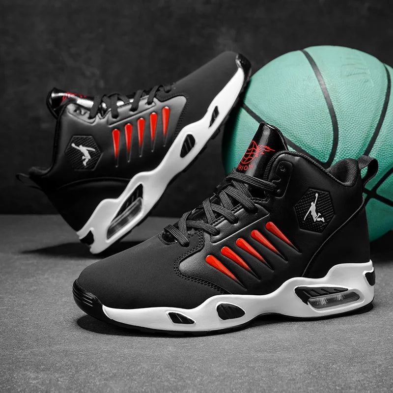 TrenLux Wear Men's Cushioned High-Top Basketball & Athletic Sneakers