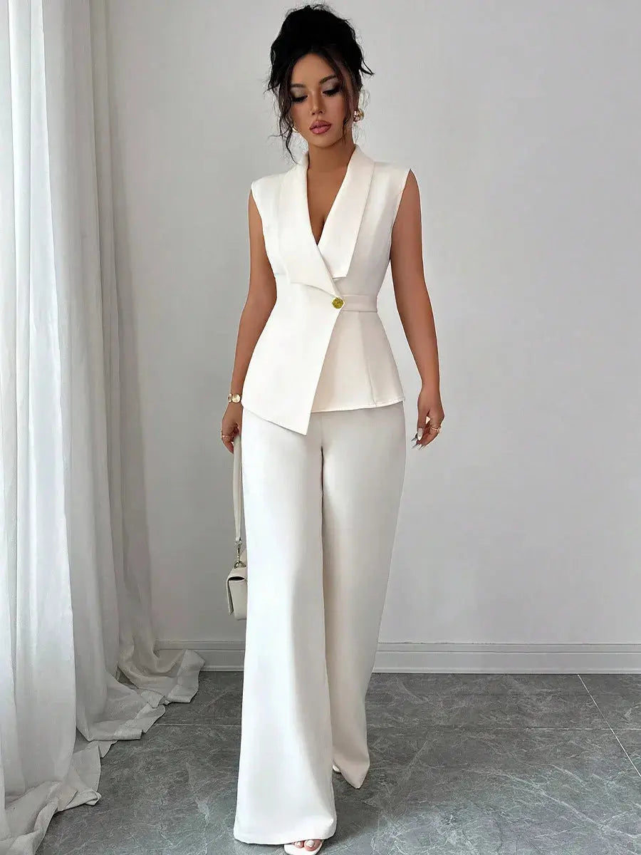 Trenluxwear Women's spring 2 Piece sleeveless Suit TrenLux Wear