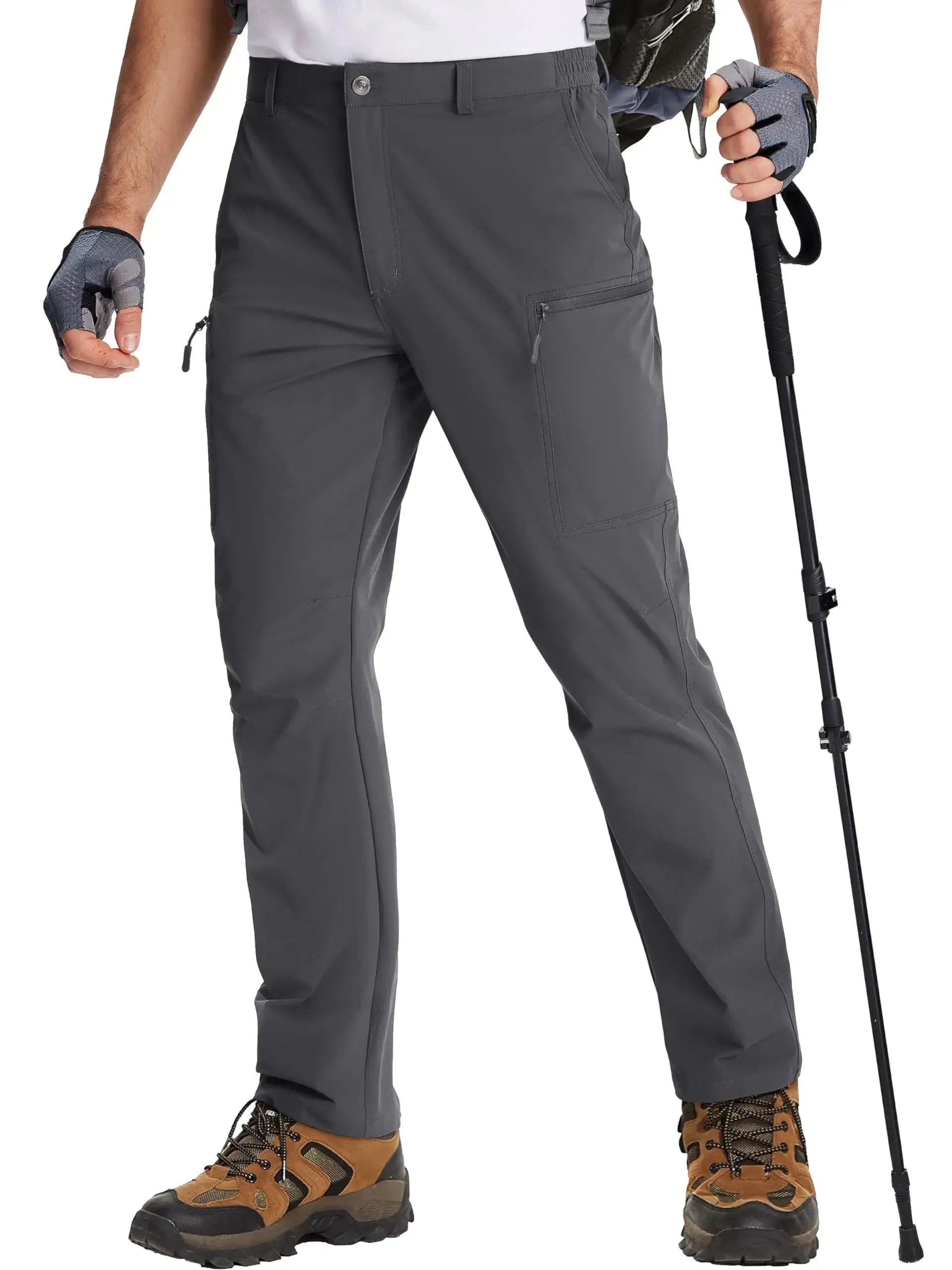 TACVASEN Lightweight Hiking Pants Mens Quick Dry Cargo Work Pants Nylon Waterproof Outdoor Trekking Fishing Pants Male Trousers TACVASEN Official Store