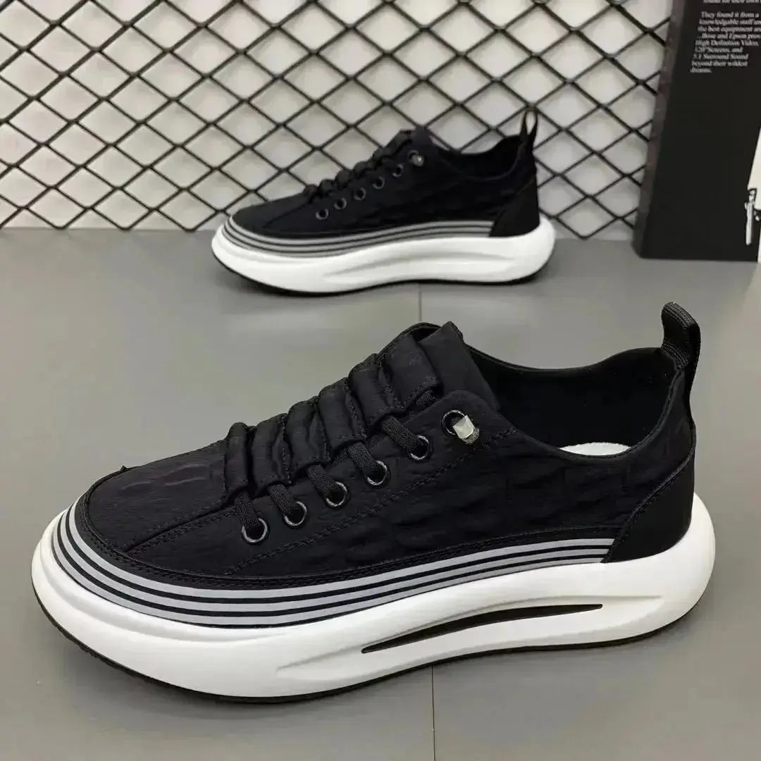 TrenLux Wear Men's Non-Slip Platform Breathable Lace-Up Casual Loafer Sneakers TrenLux Wear