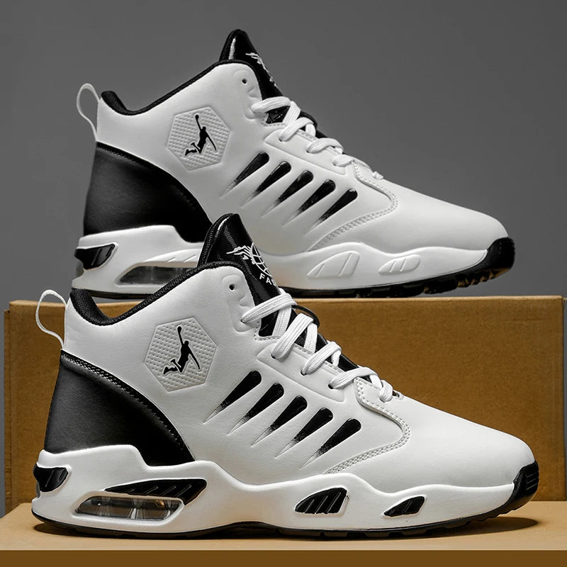 TrenLux Wear Men's Cushioned High-Top Basketball & Athletic Sneakers