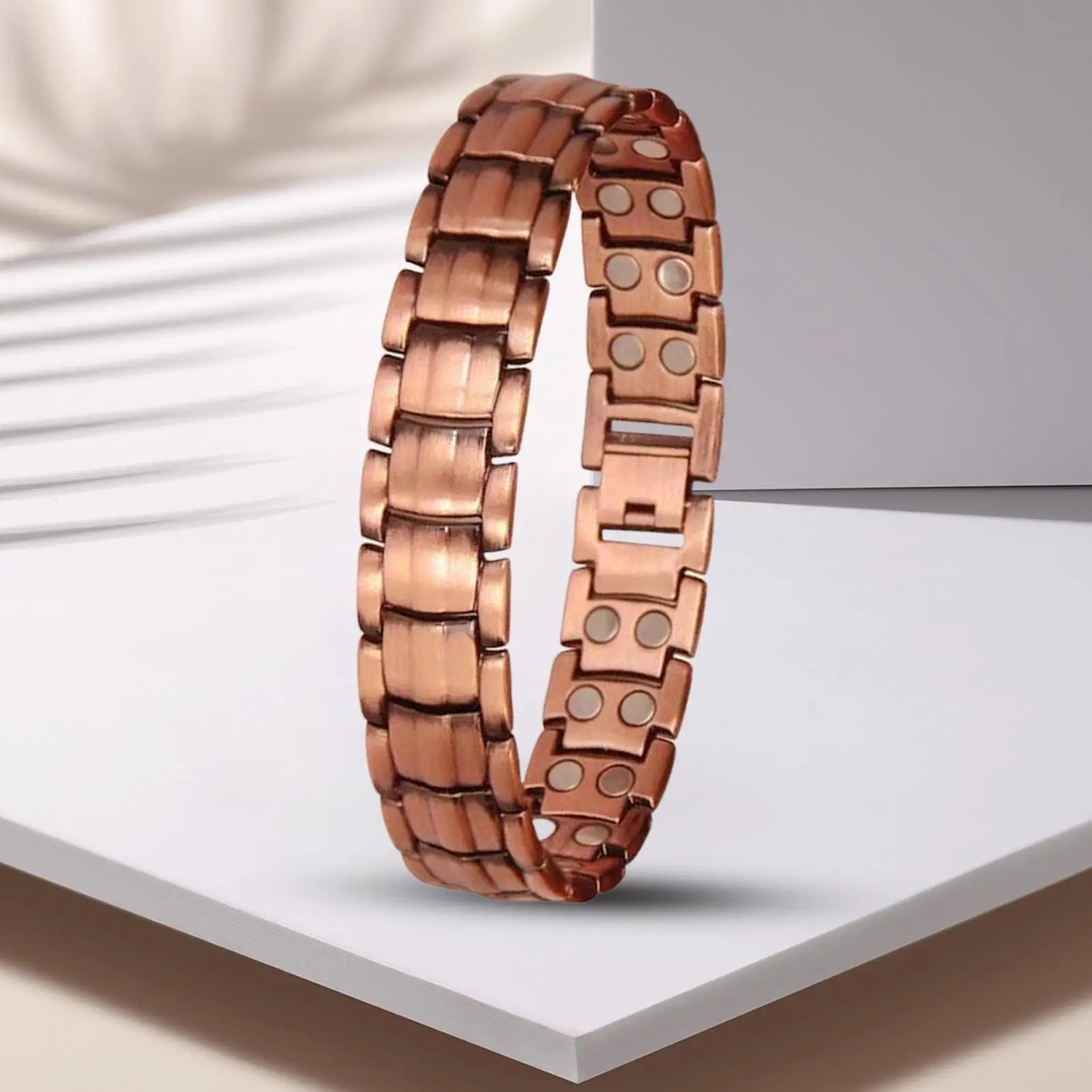Men's Pure Copper Magnetic Bracelet — Adjustable Sports & Gym Jewellery (21 cm)