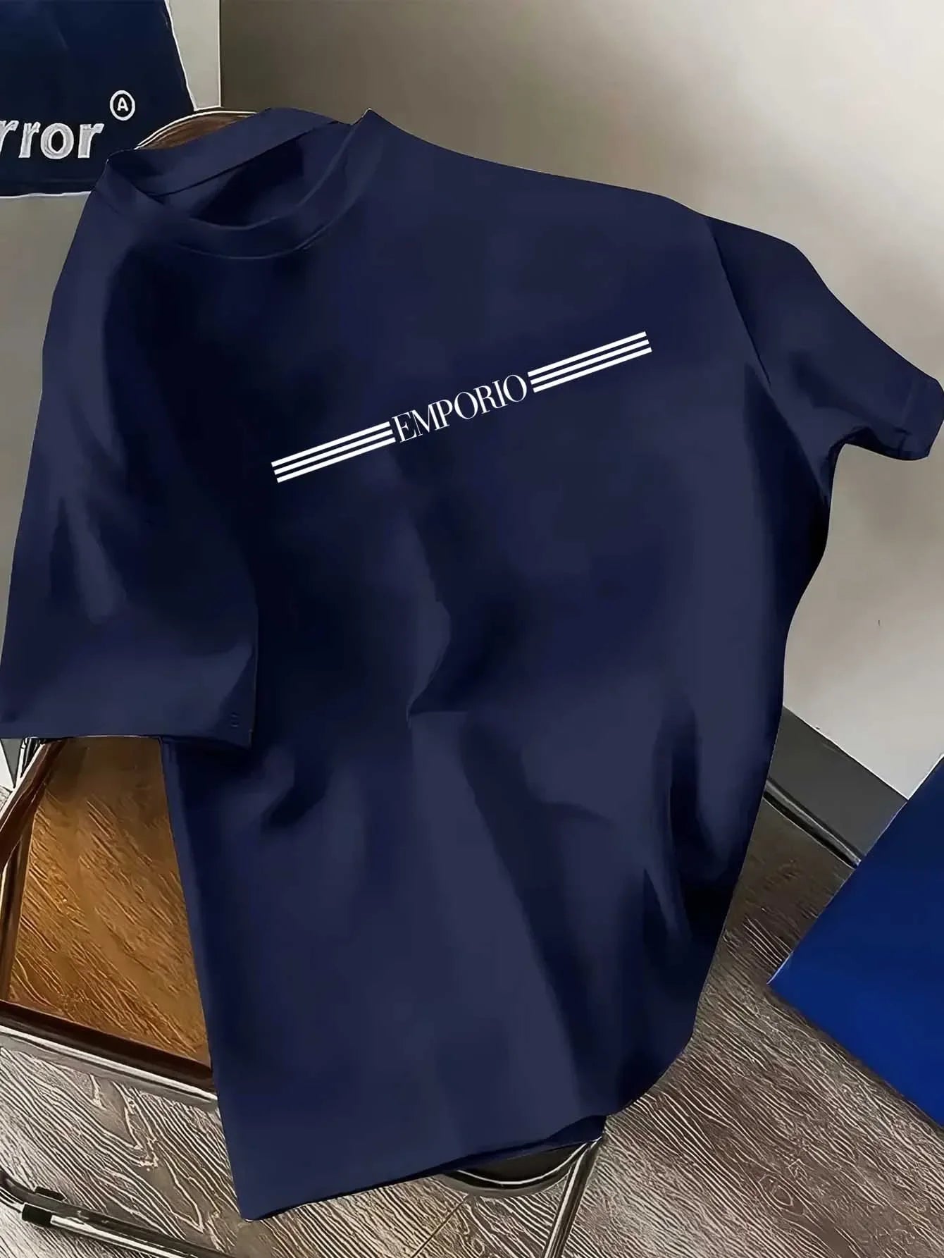 TrenLux Wear Men's Cotton-Polyester Moisture-Wicking Round Neck Athletic Gym T-Shirt