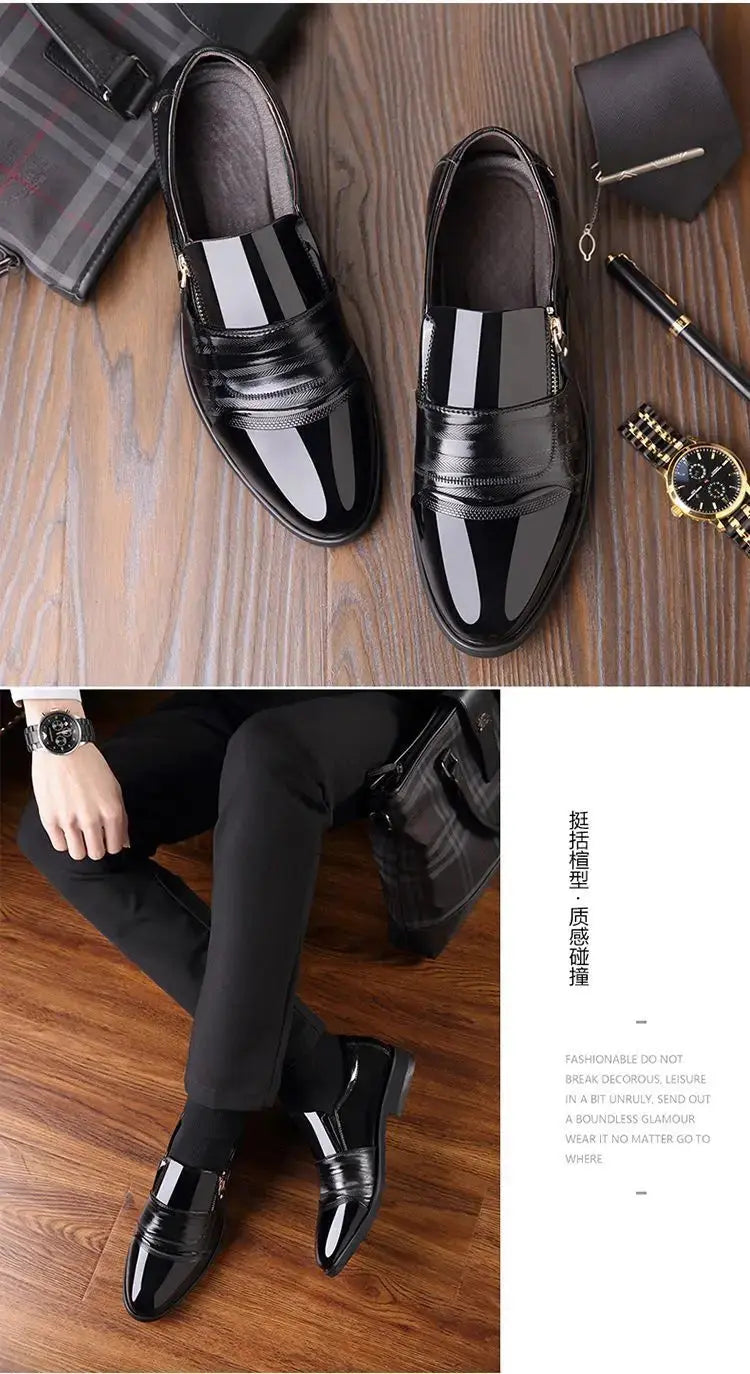 TrenLux Wear Men's Leather Business Oxford Lace-Up Formal Dress Shoes TrenLux Wear
