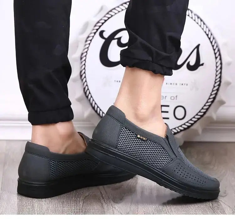 TrenLux Wear Men's Breathable Mesh Chunky Sole Lightweight Slip-On Casual Sneakers TrenLux Wear