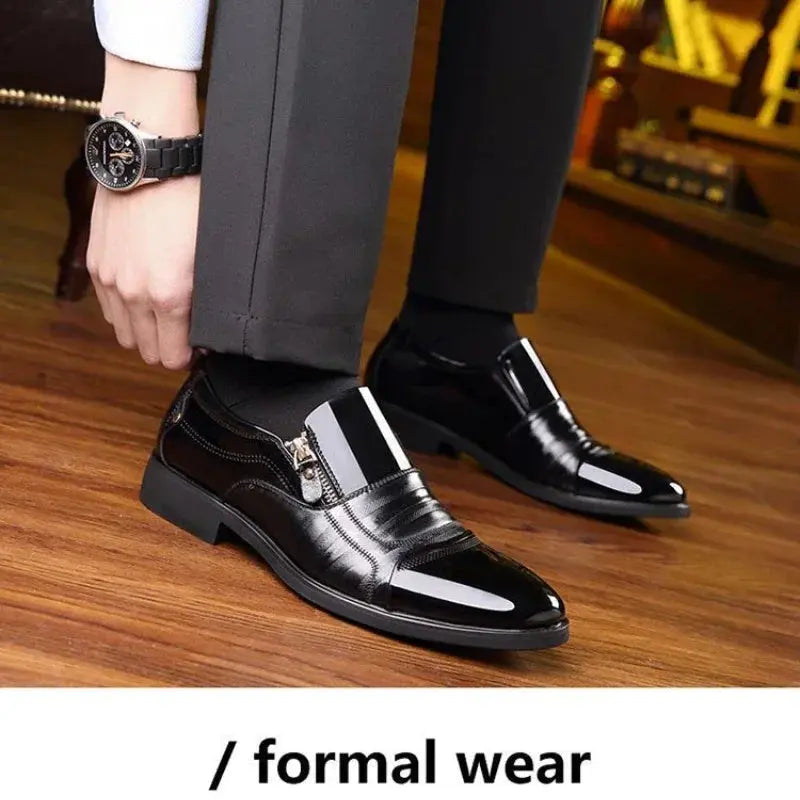TrenLux Wear Men's Leather Business Oxford Lace-Up Formal Dress Shoes TrenLux Wear
