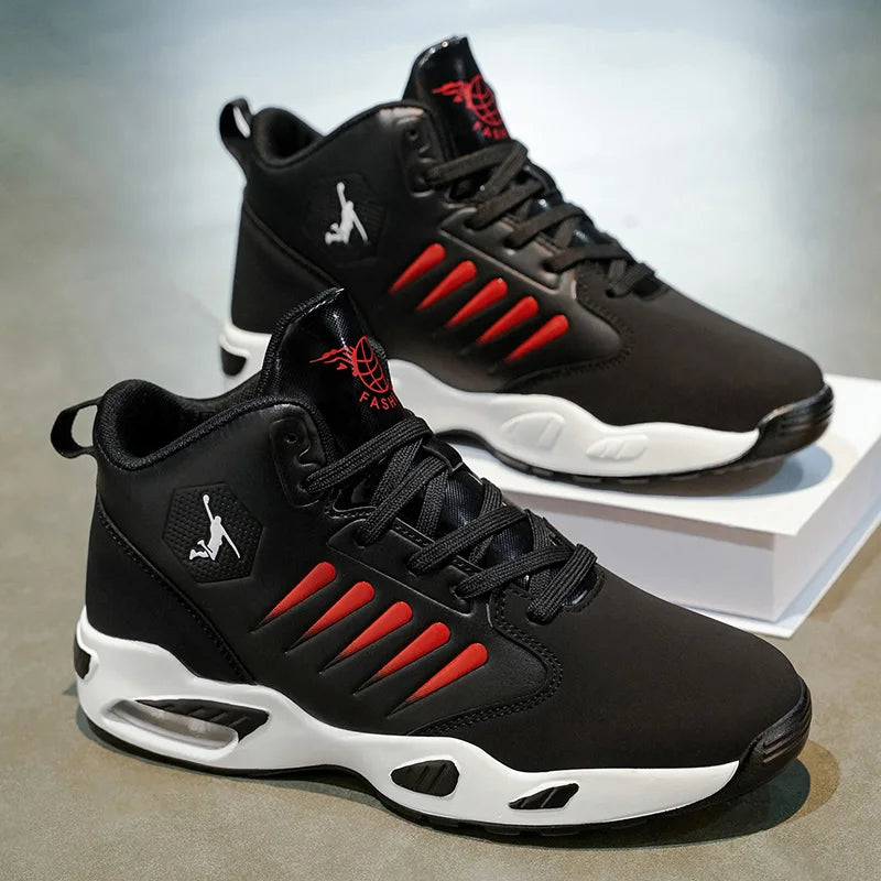 TrenLux Wear Men's Cushioned High-Top Basketball & Athletic Sneakers
