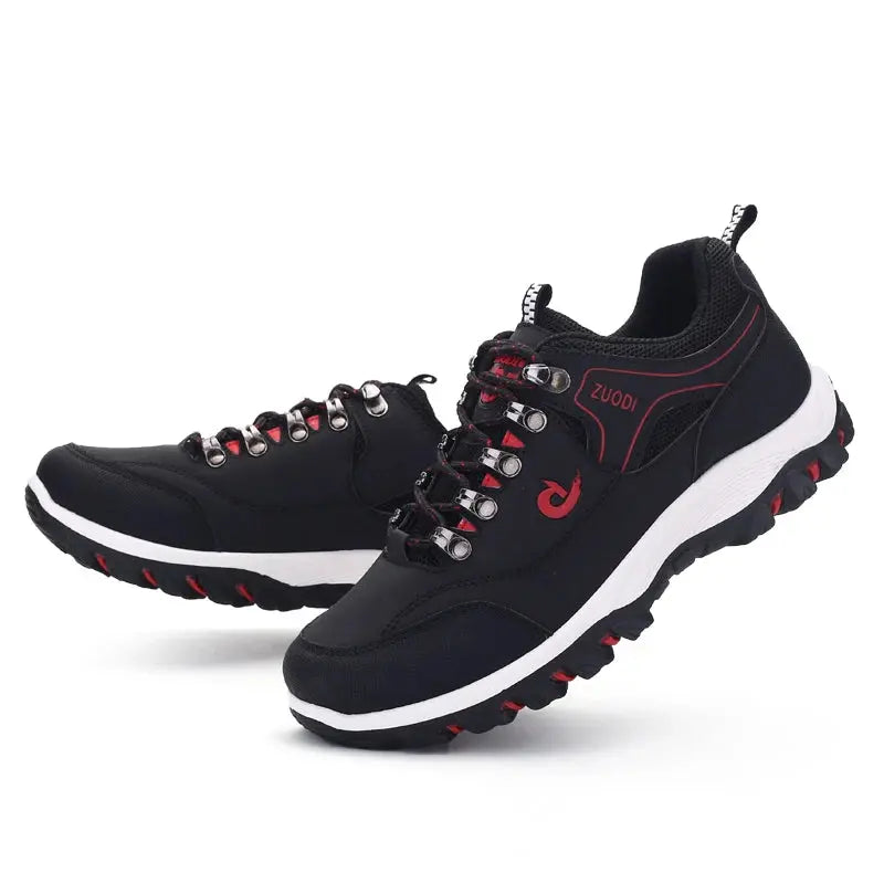 Men's Leather Casual Sport Sneakers — Lightweight Walking Shoes The Glow Collective