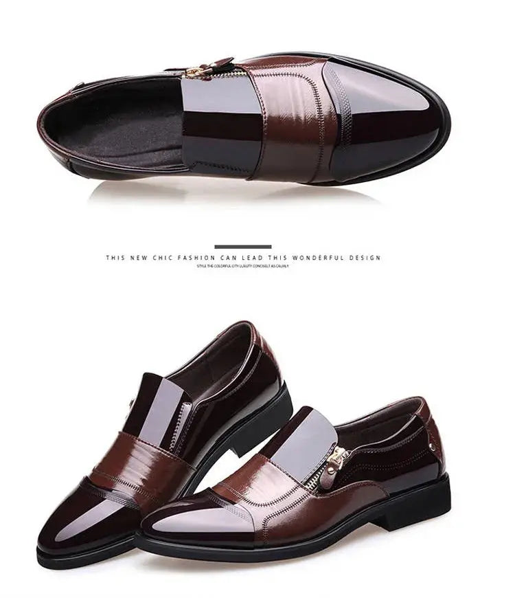 TrenLux Wear Men's Leather Business Oxford Lace-Up Formal Dress Shoes TrenLux Wear