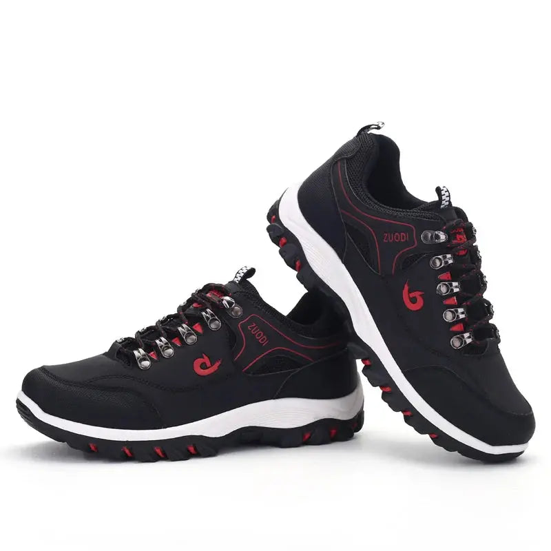 Men's Leather Casual Sport Sneakers — Lightweight Walking Shoes The Glow Collective