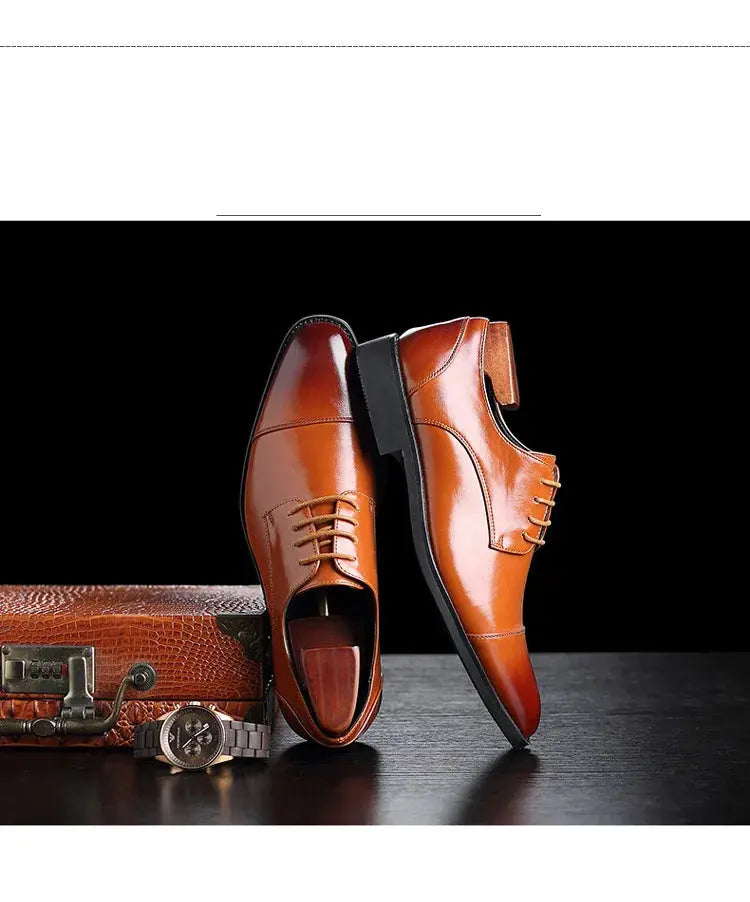 New Business Formal Men's Leather Shoes British Style Plus Size Men's Leather Shoes Foreign Trade Men's Leather Shoes Taobao TrenLux Wear