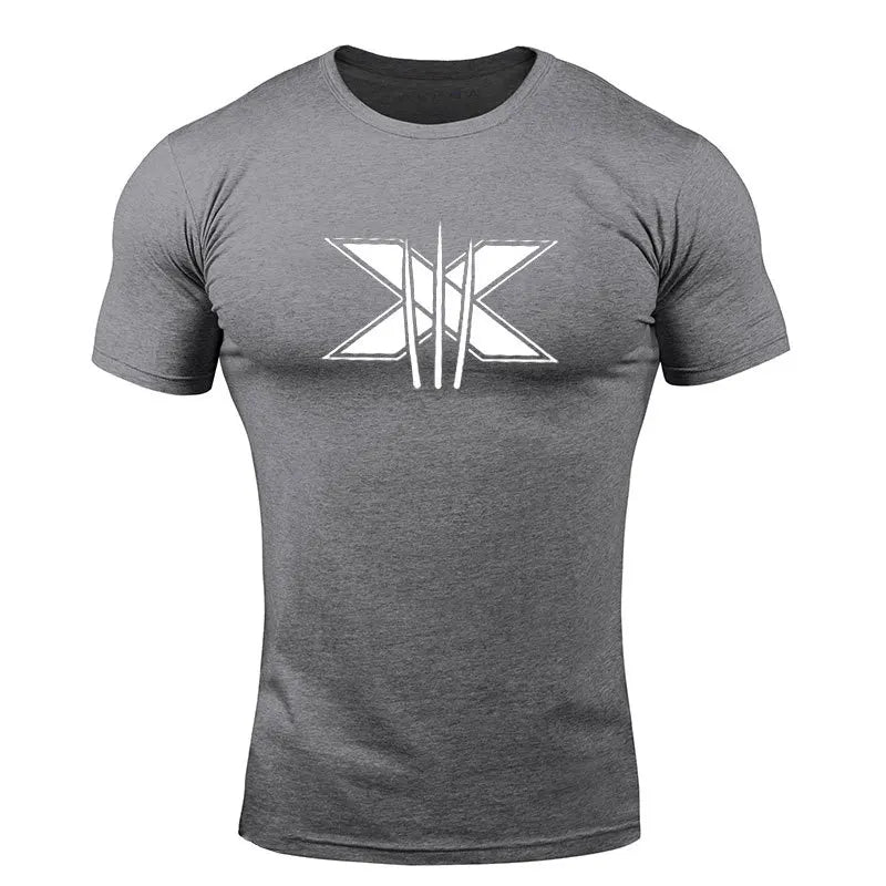 TrenLux Wear Men's Cotton-Elastane Bodybuilding Graphic Gym Streetwear T-Shirt