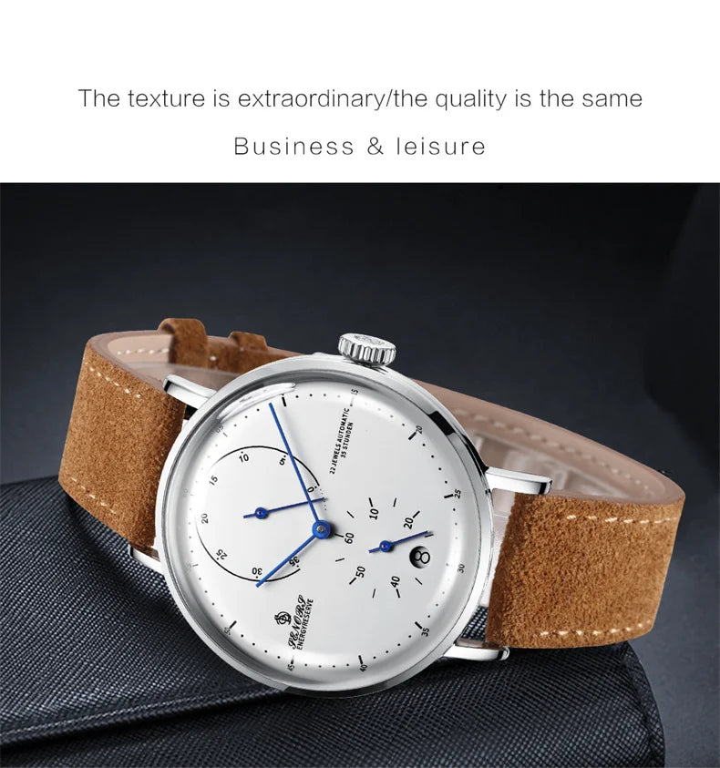 TrenLux Wear Men's Luxury Automatic Mechanical Military Style Waterproof Wristwatch