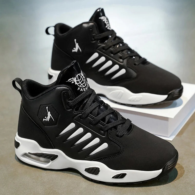 TrenLux Wear Men's Cushioned High-Top Basketball & Athletic Sneakers