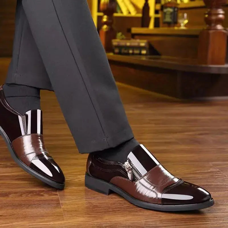 TrenLux Wear Men's Leather Business Oxford Lace-Up Formal Dress Shoes TrenLux Wear
