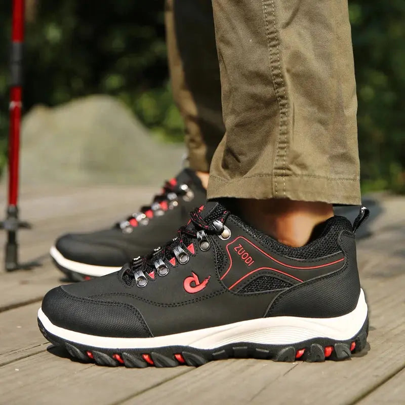 Men's Leather Casual Sport Sneakers — Lightweight Walking Shoes The Glow Collective