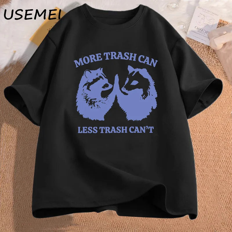 TrenLux Wear Men's 100% Cotton Oversized Slogan Graphic Print O-Neck T-Shirt