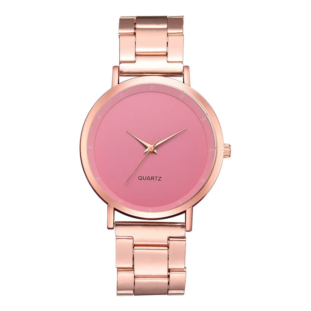TrenLux Wear Women's Rose Gold Stainless Steel Fashion Business Quartz Wristwatch
