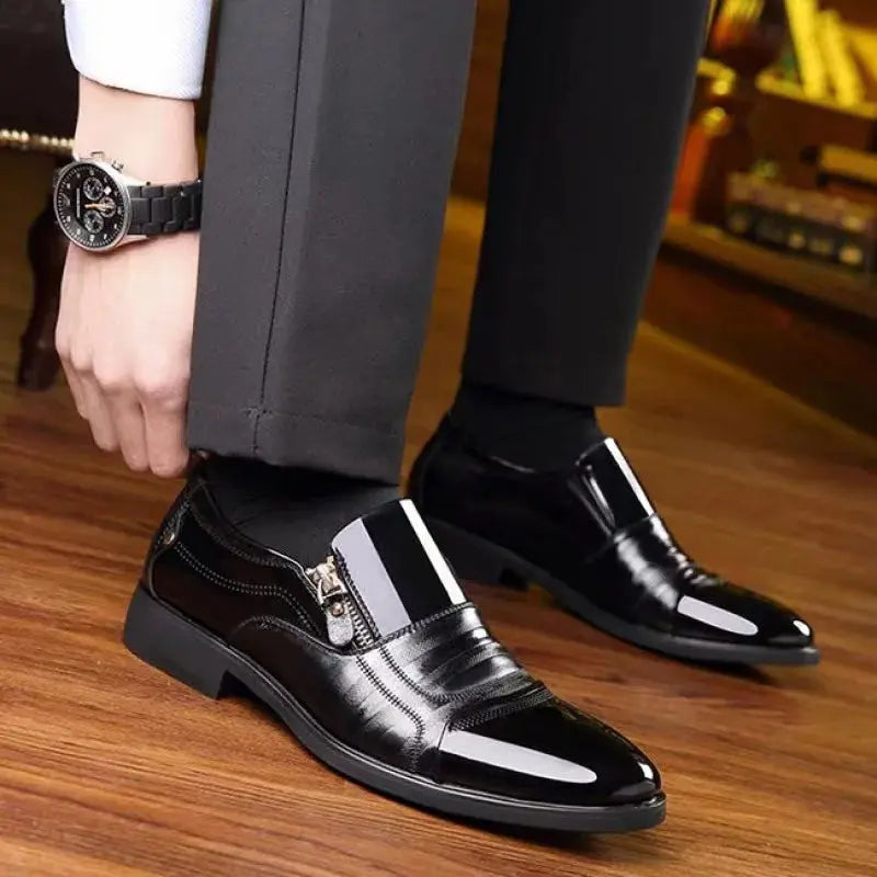 TrenLux Wear Men's Leather Business Oxford Lace-Up Formal Dress Shoes TrenLux Wear