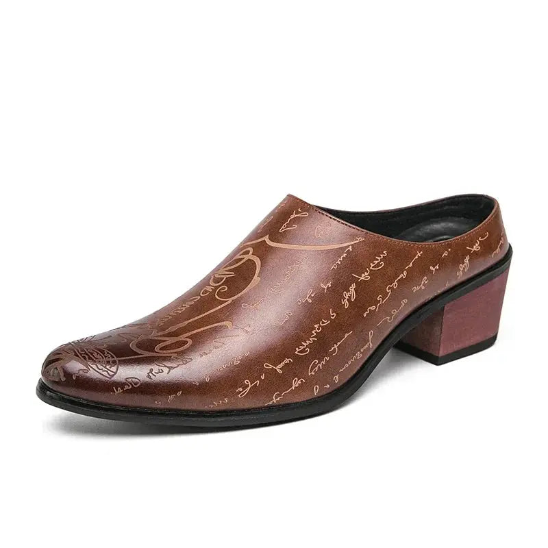 Men's Shoes High Quality Leather Casual Slippers Men Baotou Slippers Classic Slip-On Loafers Casual Leather Shoes Zapatos Hombre TrenLux Wear