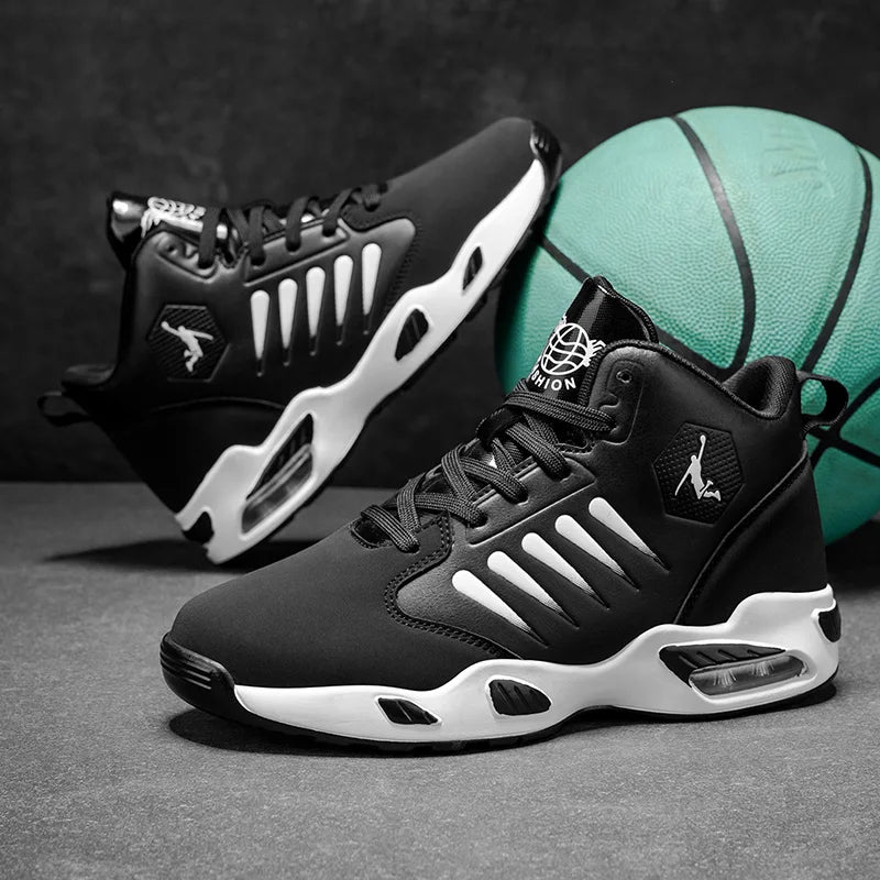 TrenLux Wear Men's Cushioned High-Top Basketball & Athletic Sneakers