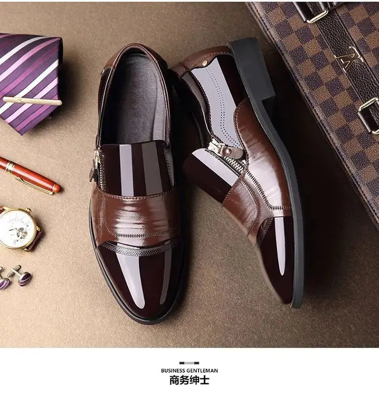 TrenLux Wear Men's Leather Business Oxford Lace-Up Formal Dress Shoes TrenLux Wear