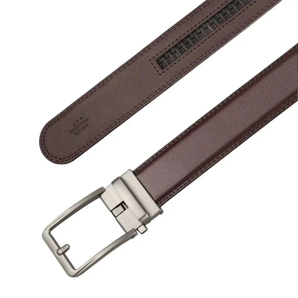 Men's Genuine Leather Belt — Automatic Buckle Luxury Designer Jeans Waistband TrenLux Wear