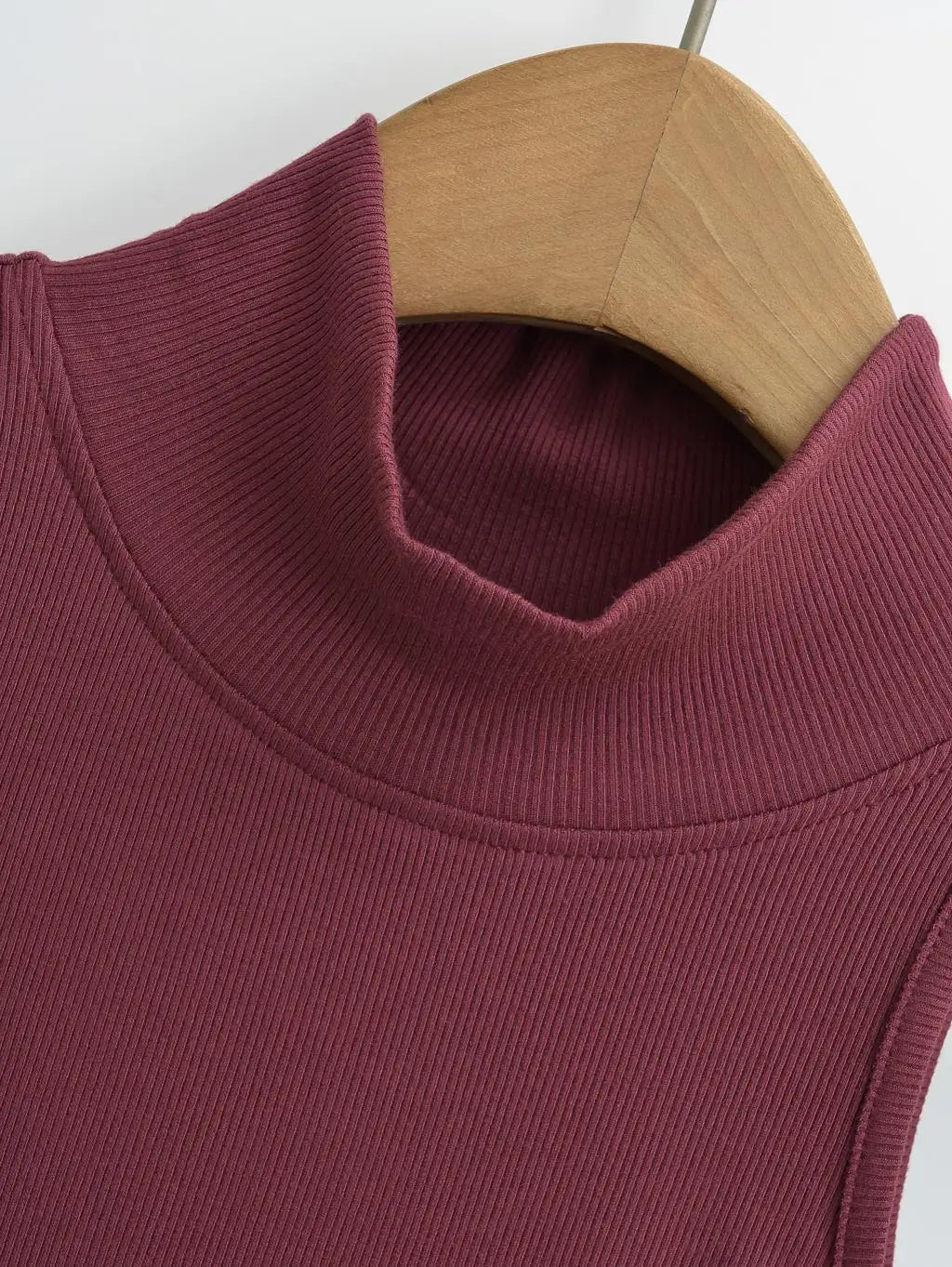 TrenLux Wear Women's Knit Turtleneck Bodycon Ankle-Length Maxi Dress
