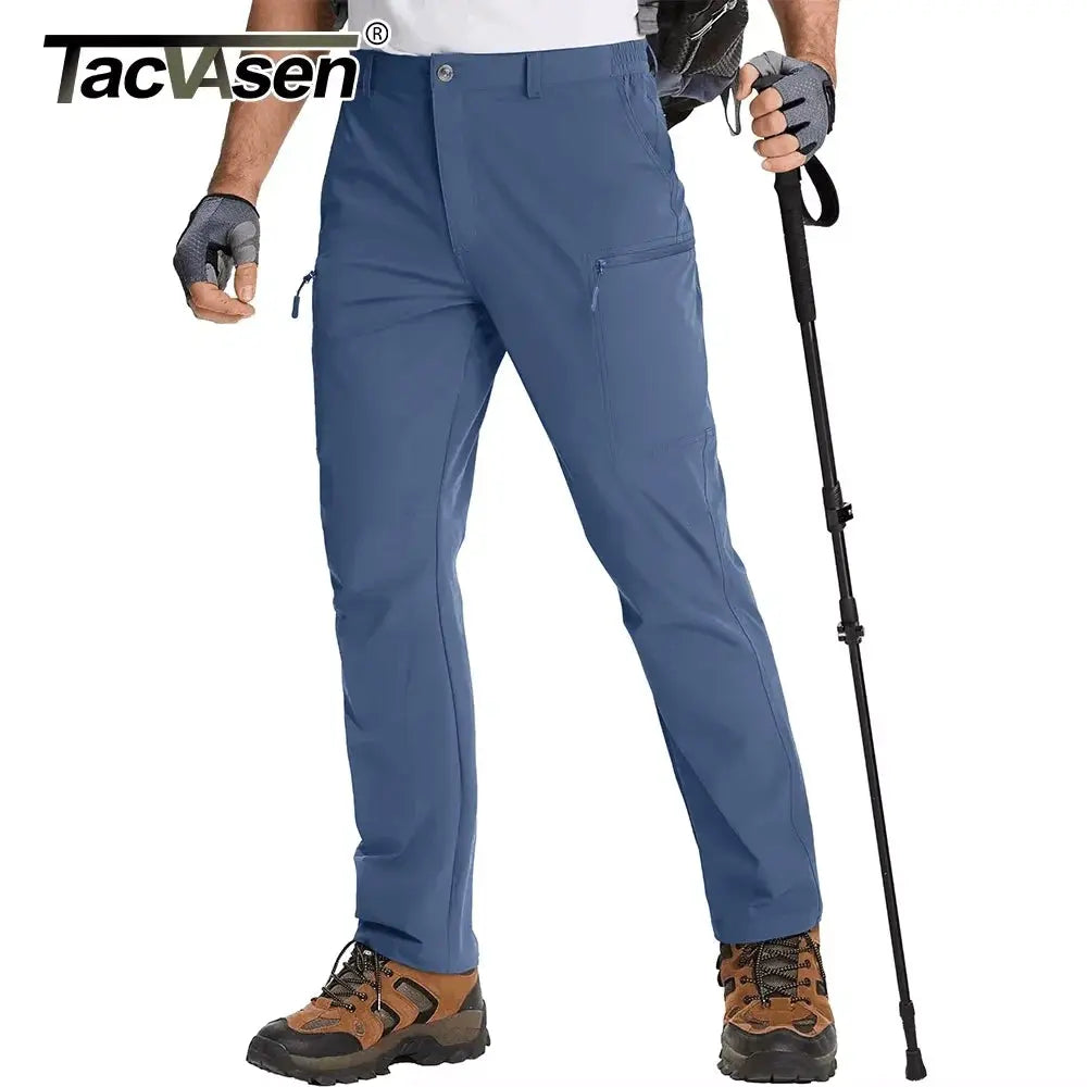 TACVASEN Lightweight Hiking Pants Mens Quick Dry Cargo Work Pants Nylon Waterproof Outdoor Trekking Fishing Pants Male Trousers TACVASEN Official Store