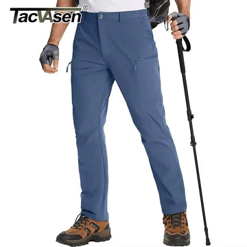 TACVASEN Lightweight Hiking Pants Mens Quick Dry Cargo Work Pants Nylon Waterproof Outdoor Trekking Fishing Pants Male Trousers TACVASEN Official Store
