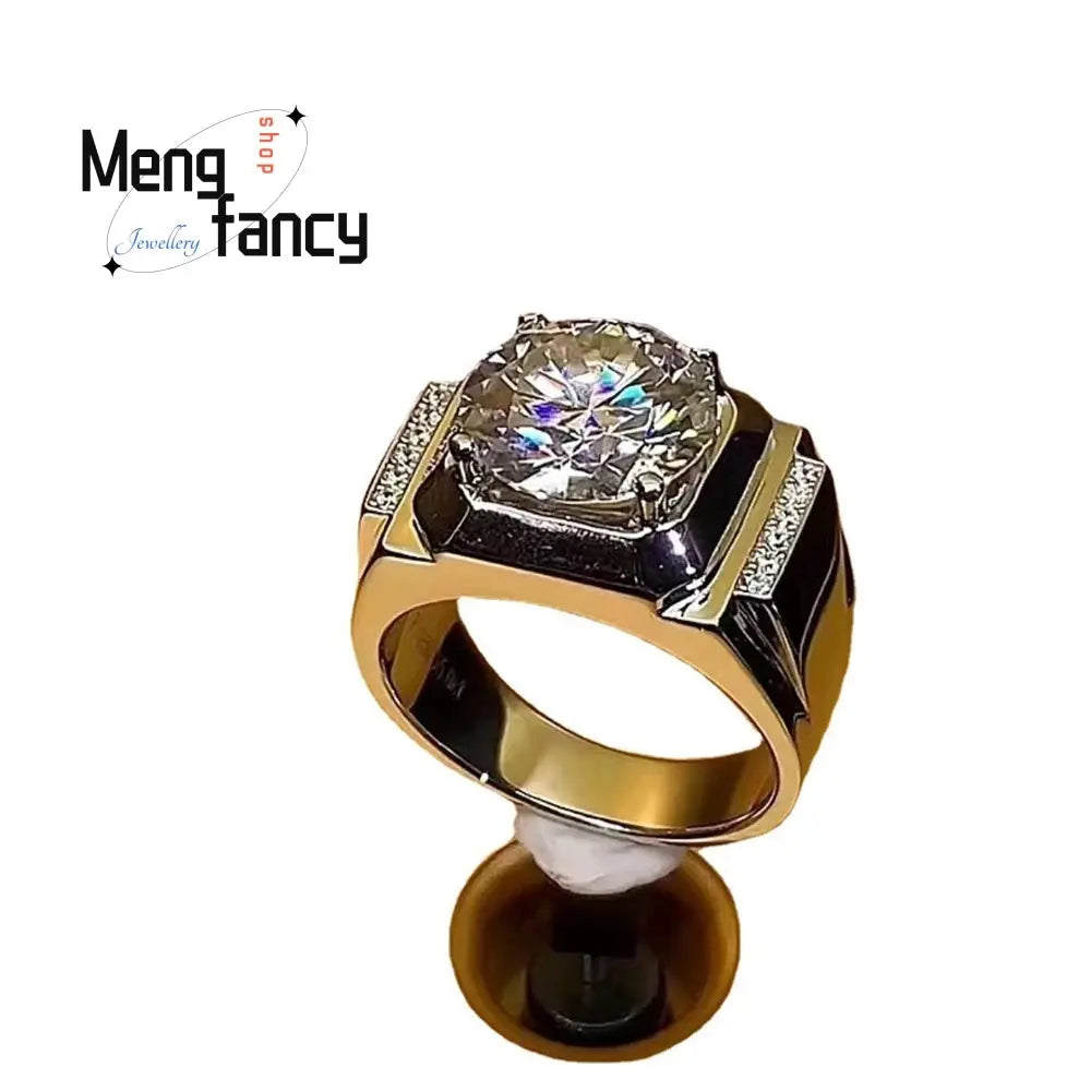 Men's 925 Sterling Silver Ring Set — Luxury Handcrafted Fashion Jewellery Gift TrenLux Wear