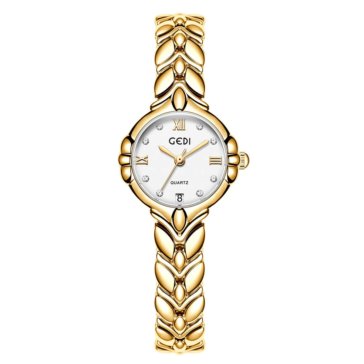 TrenLux Wear Women's Elegant Oval Stylish Alloy Bracelet Adjustable Clasp Quartz Watch
