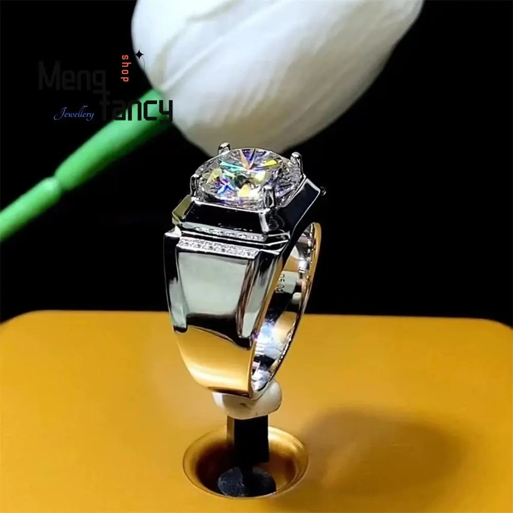 Men's 925 Sterling Silver Ring Set — Luxury Handcrafted Fashion Jewellery Gift TrenLux Wear