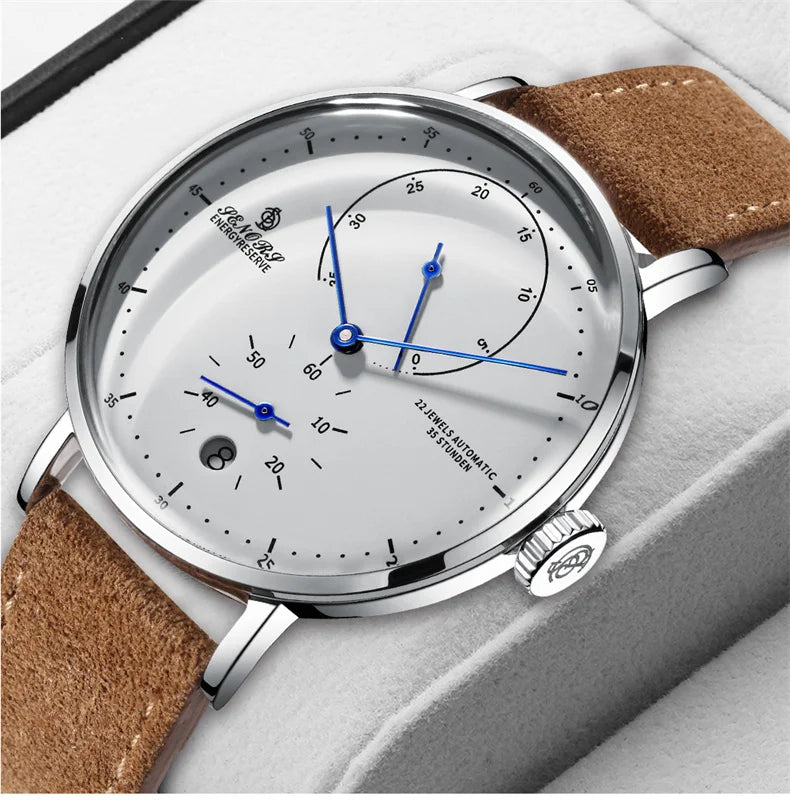 TrenLux Wear Men's Luxury Automatic Mechanical Military Style Waterproof Wristwatch