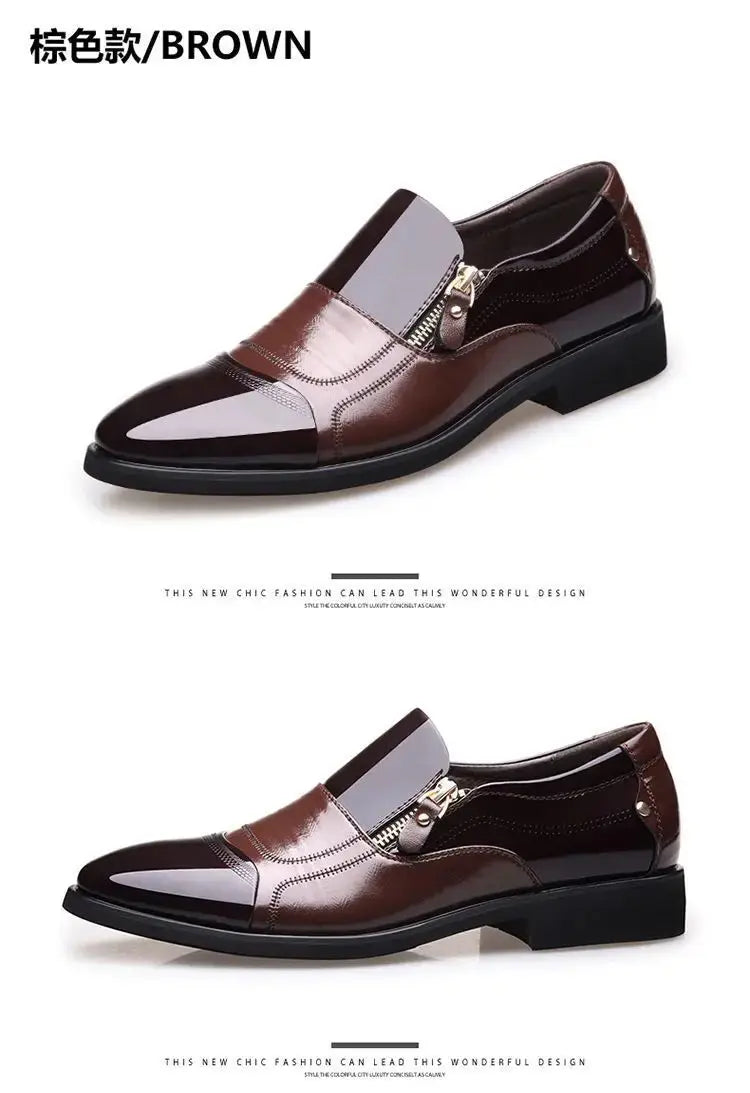 TrenLux Wear Men's Leather Business Oxford Lace-Up Formal Dress Shoes TrenLux Wear