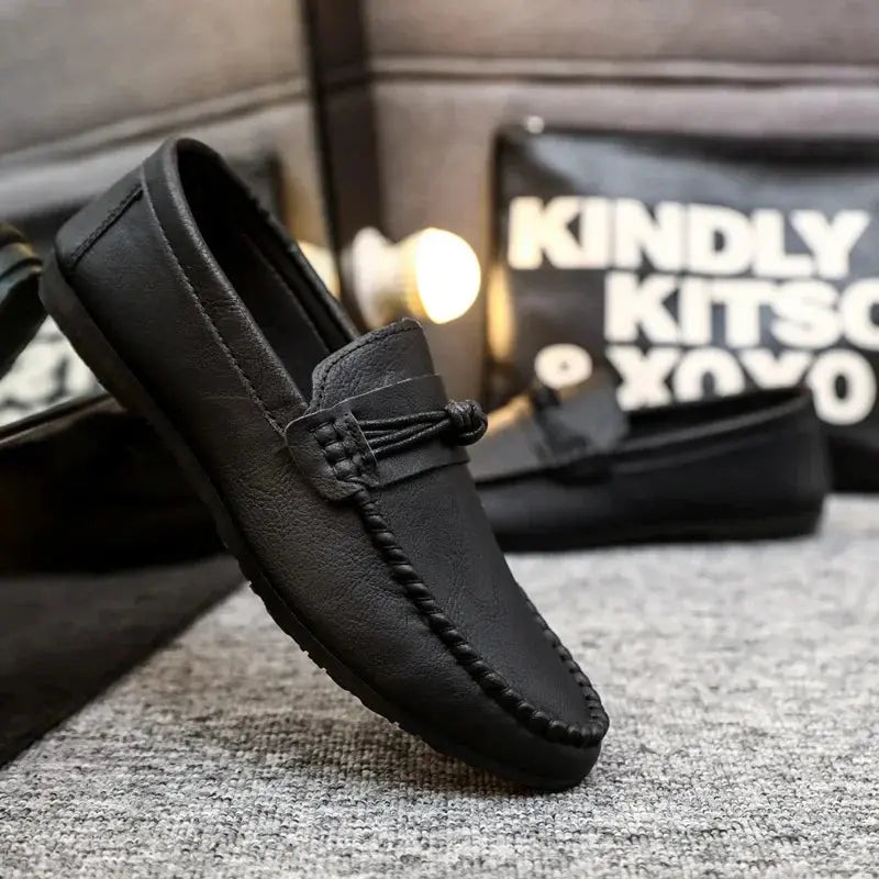 TrenLux Wear Men's Leather Slip-On Moccasin Comfortable Casual Driving Loafers TrenLux Wear