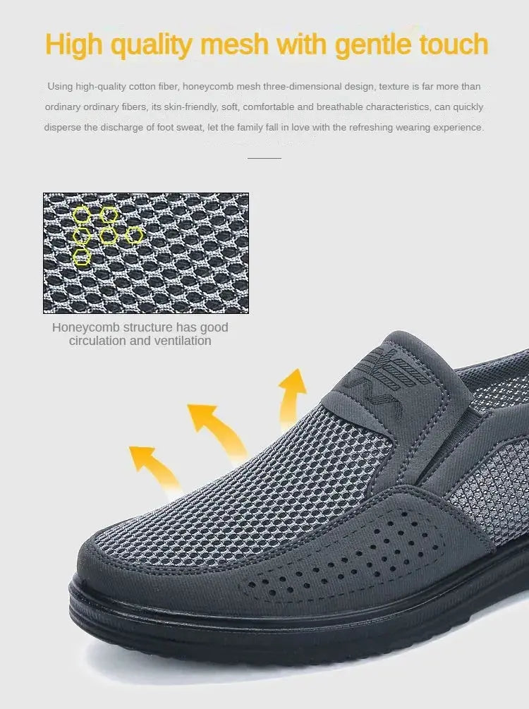 TrenLux Wear Men's Breathable Mesh Chunky Sole Lightweight Slip-On Casual Sneakers TrenLux Wear